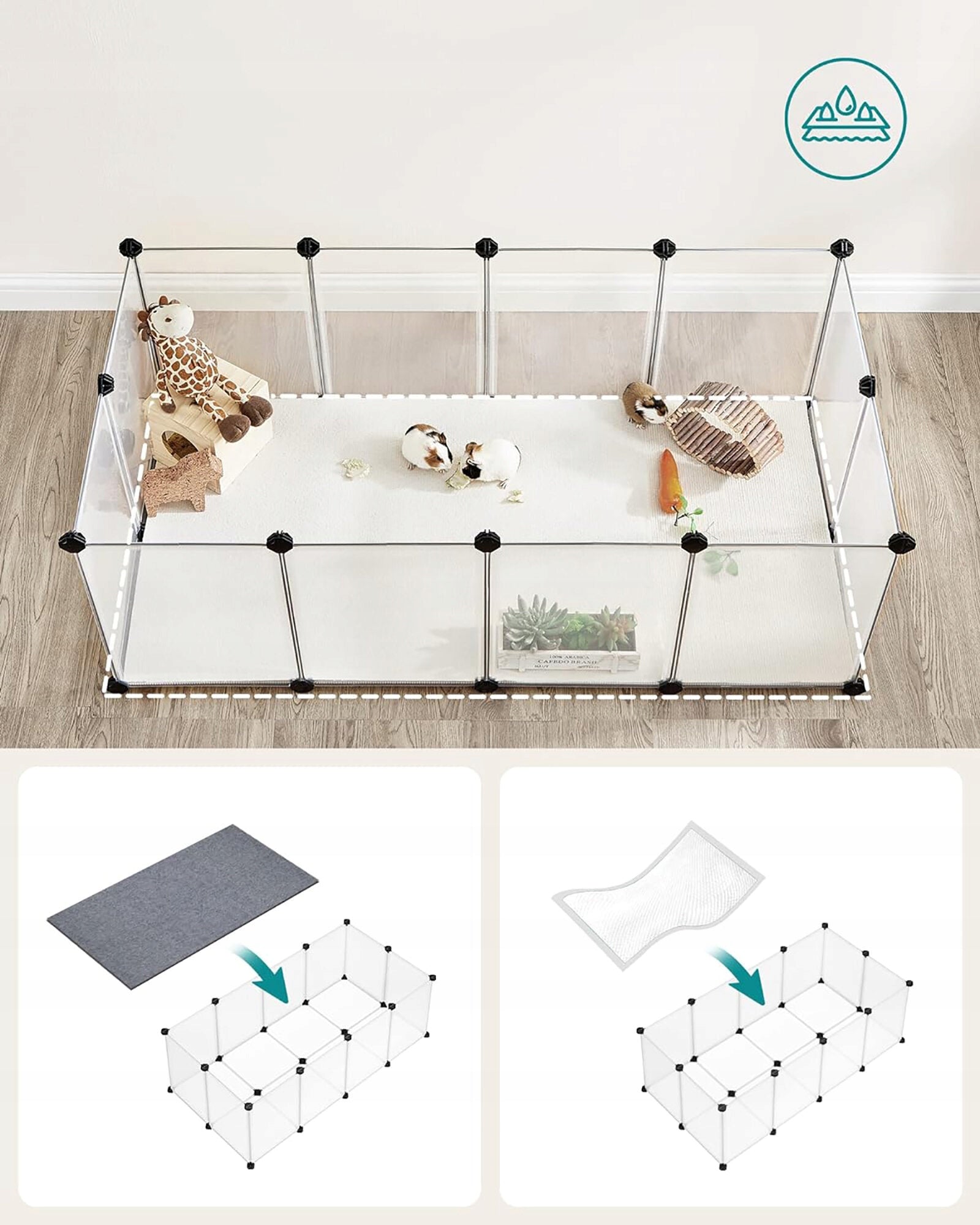 Pet enclosure FEANDREA LPC001W01 Product width 63 cm