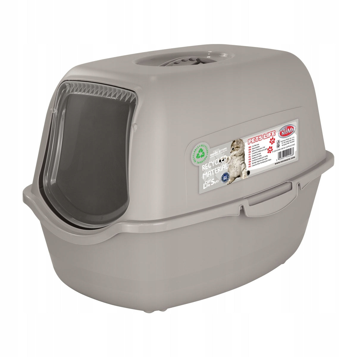 PetNova Cat litter box closed with carbon filter cappucino 56 cm Manufacturer code P-CATHOME-56CM-CAPPUCCINO