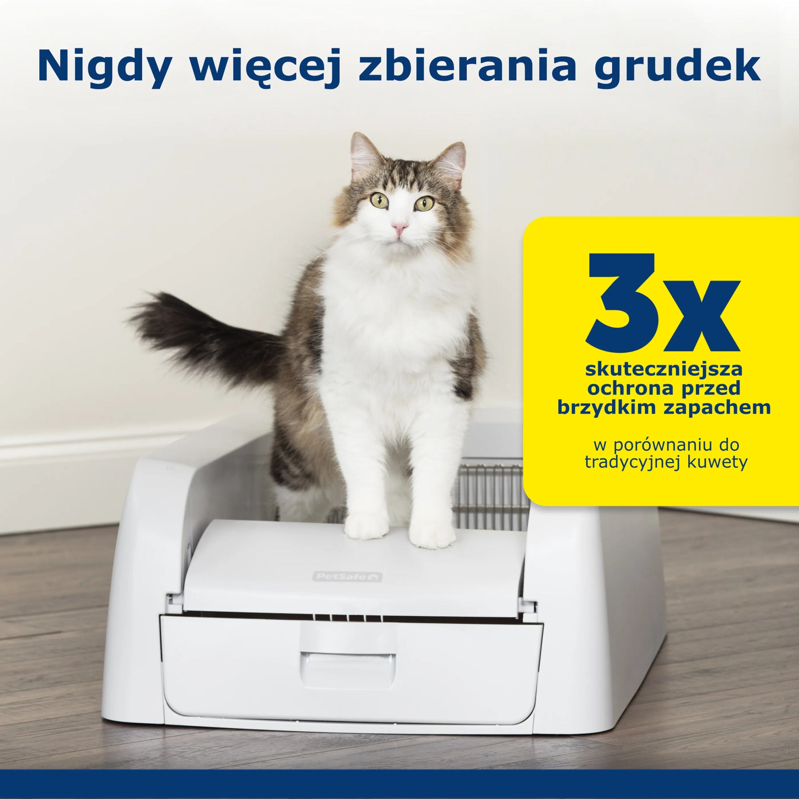 PetSafe Scoop Free self-cleaning litter box for cat, with motion sensor Model PetSafe Scoop Free Self-Cleaning Litter Box