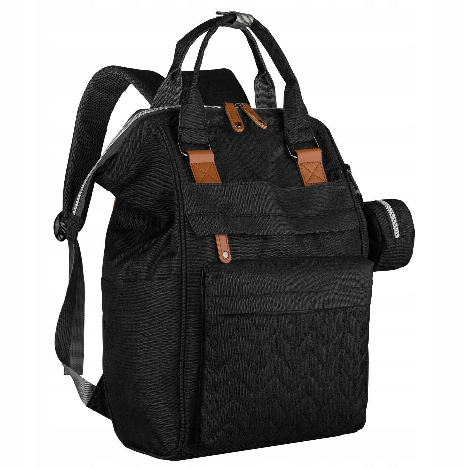 Peterson Backpack for mom with baby for stroller multifunctional roomy black