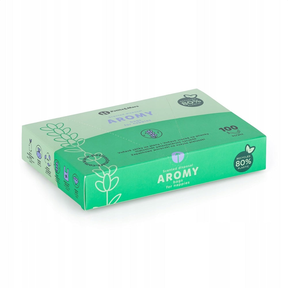 Petite Mars Aromy scented pouches with handles for used diapers 100 sz Manufacturer code 306090