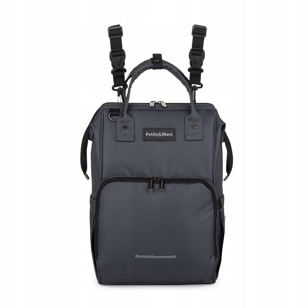 Petite&Mars Jack - Stroller Backpack, Universal | Ultimate Grey Brand Petite&Mars