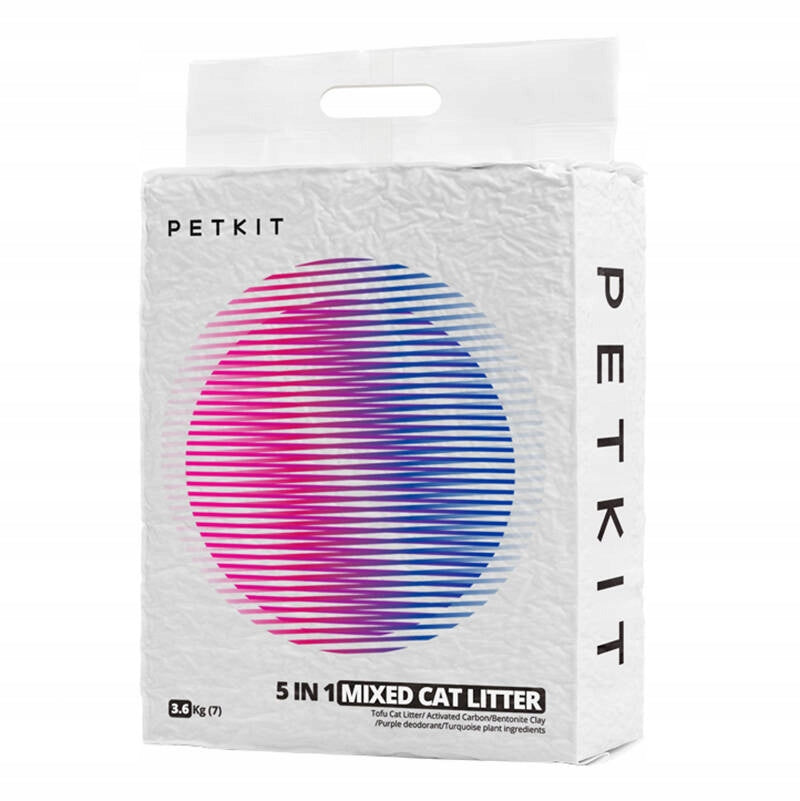 Petkit Mixed 2x Cat Cuvette Litter 7l Unscented 2mm Clumping Manufacturer code PTK-CL-5W1