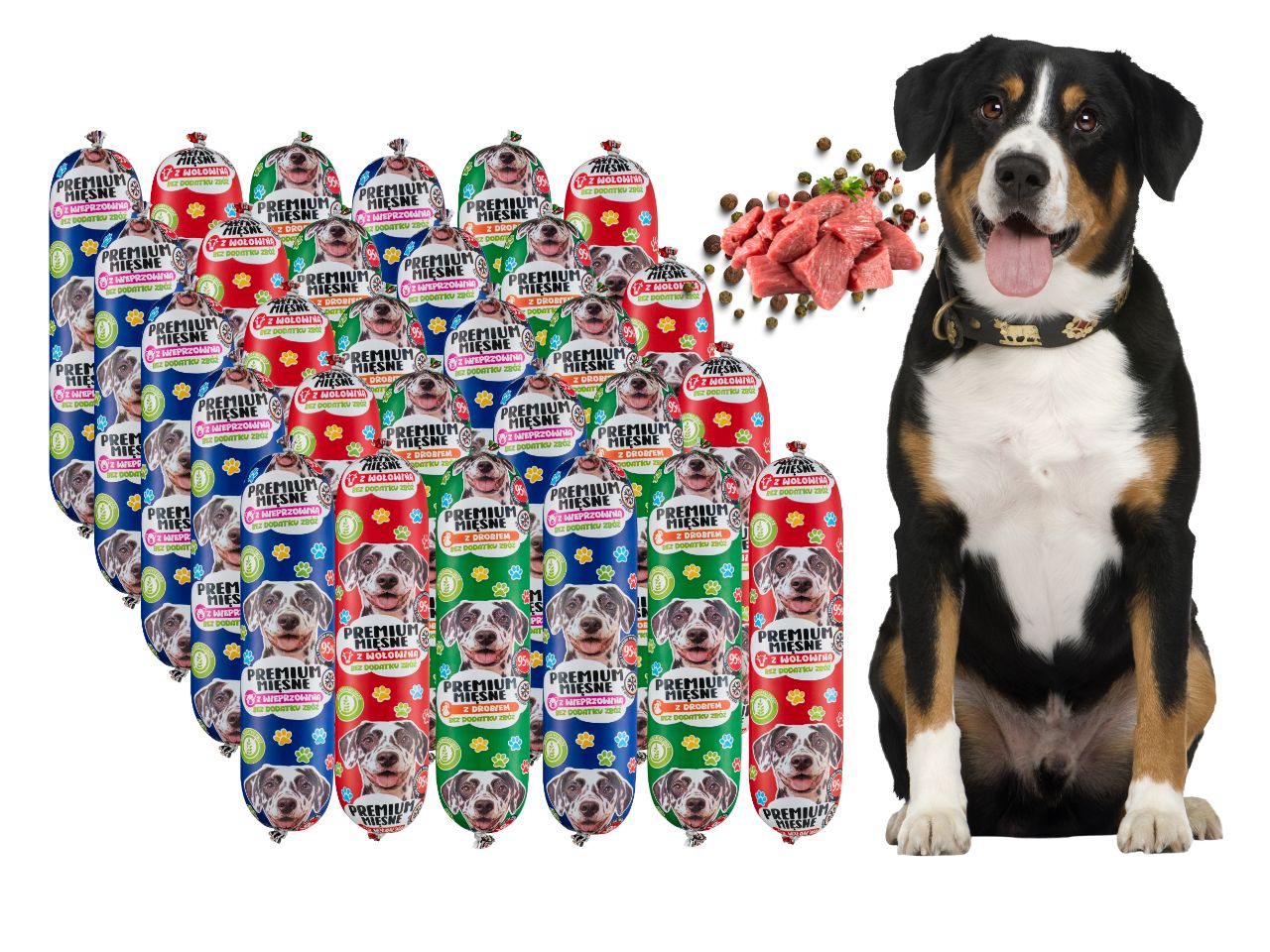 Petly Meat Premium 95% Meat Wet Dog Food Grain Free 29x1kg