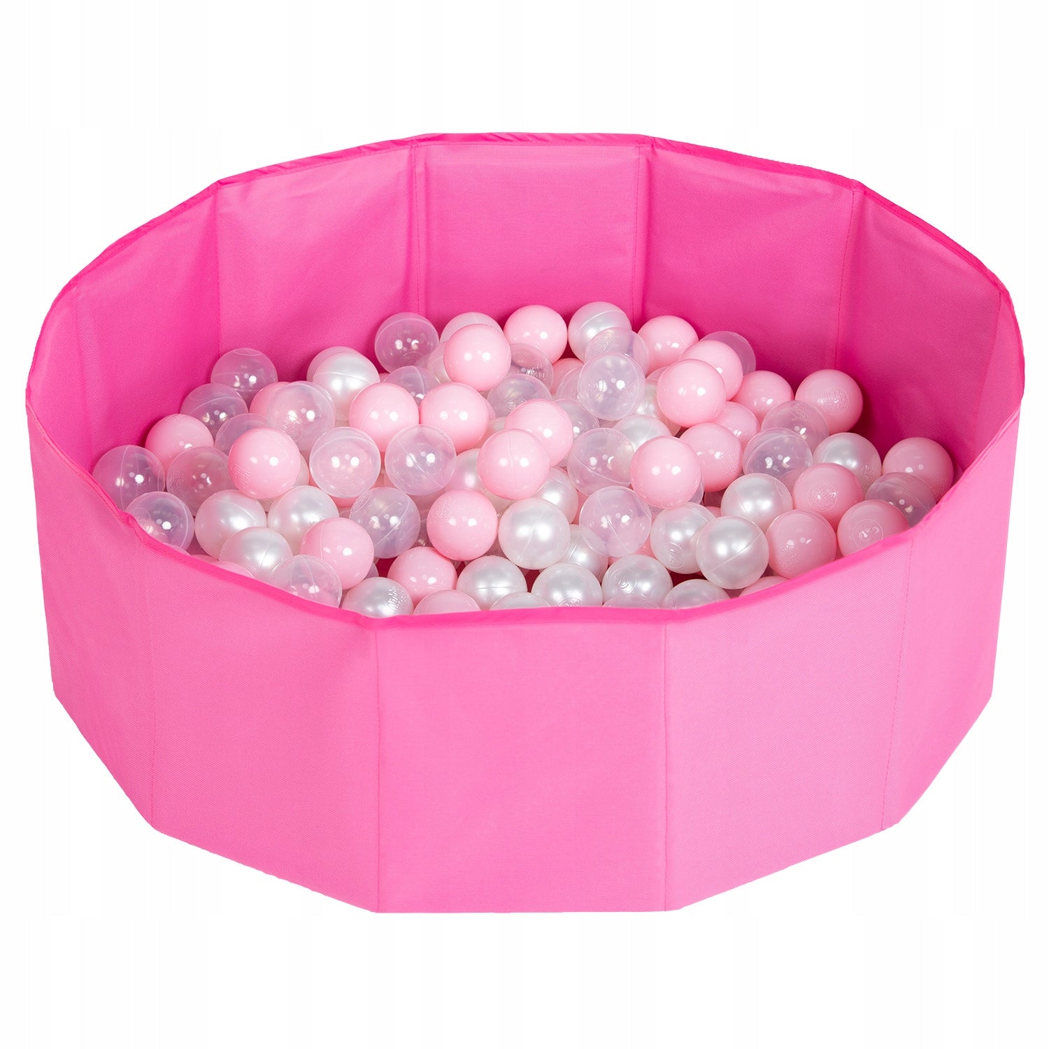 Petsona Zusammenklappbarer Bällepool für Haustiere, 100 Bälle, Pink
