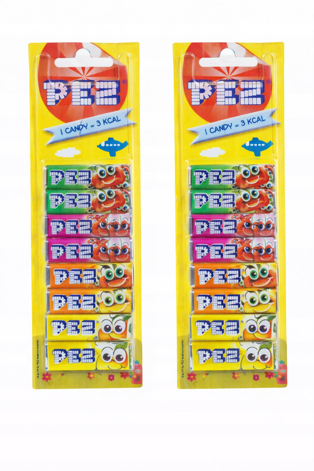 Pez Fruit Candy Powder Dispenser Refills 16pcs German