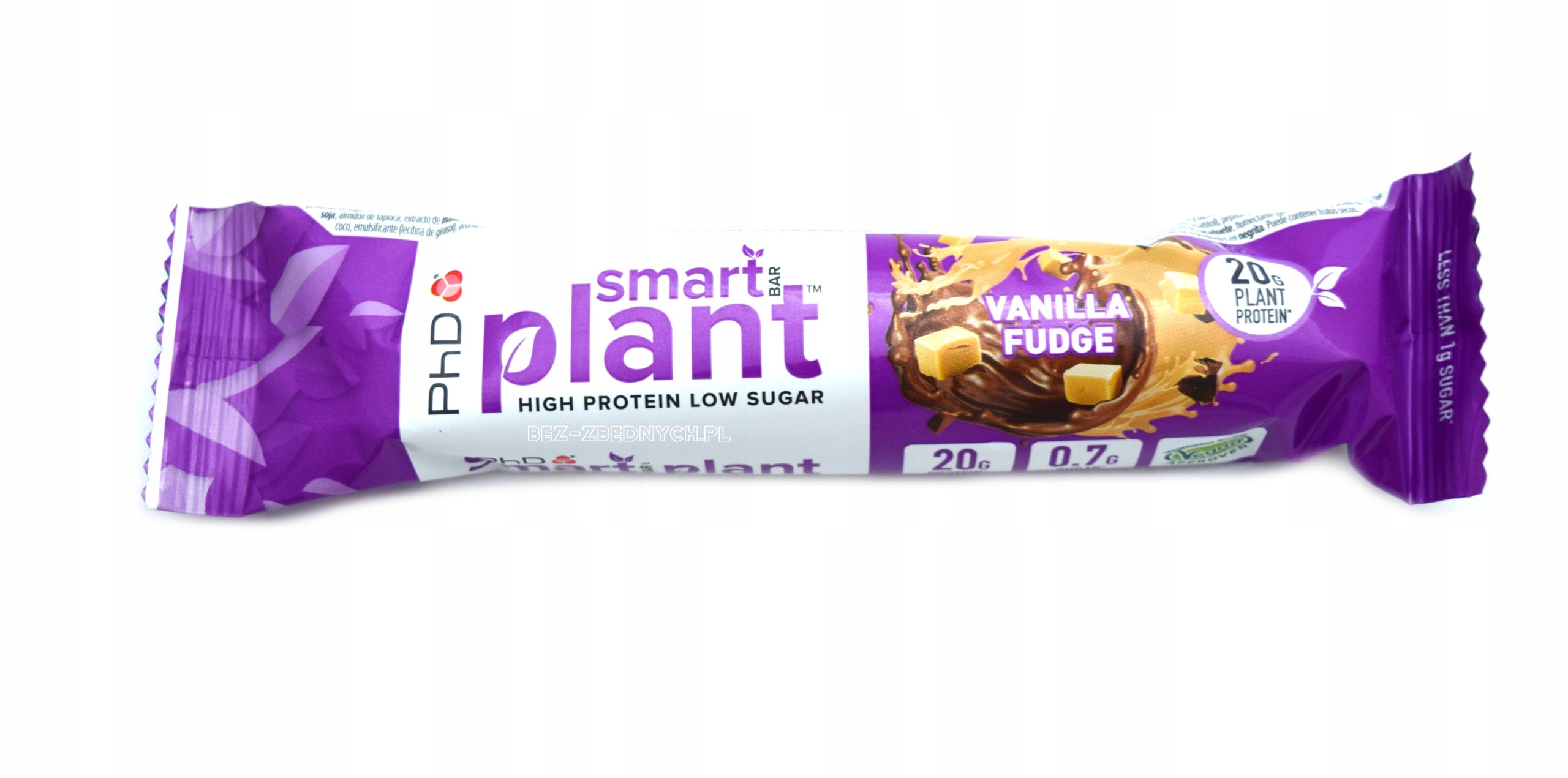 PhD Nutrition Smart Plant Protein Bar 64g SUGAR FREE BAR VEGAN VANILLA