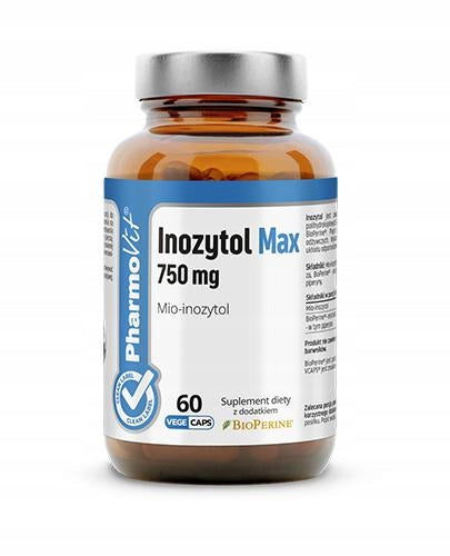 PharmoVit Inositol Max 750 mg Myo-inositol 60 kaps