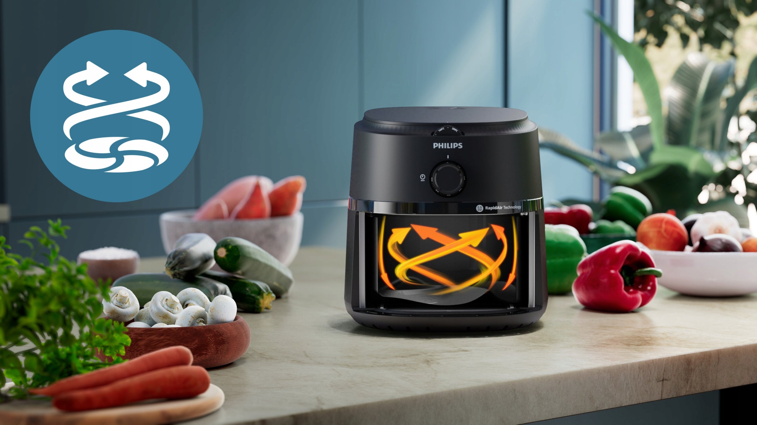 Philips Air Fryer NA231/00 1700 W 6.2 l Manufacturer code 8720389035074