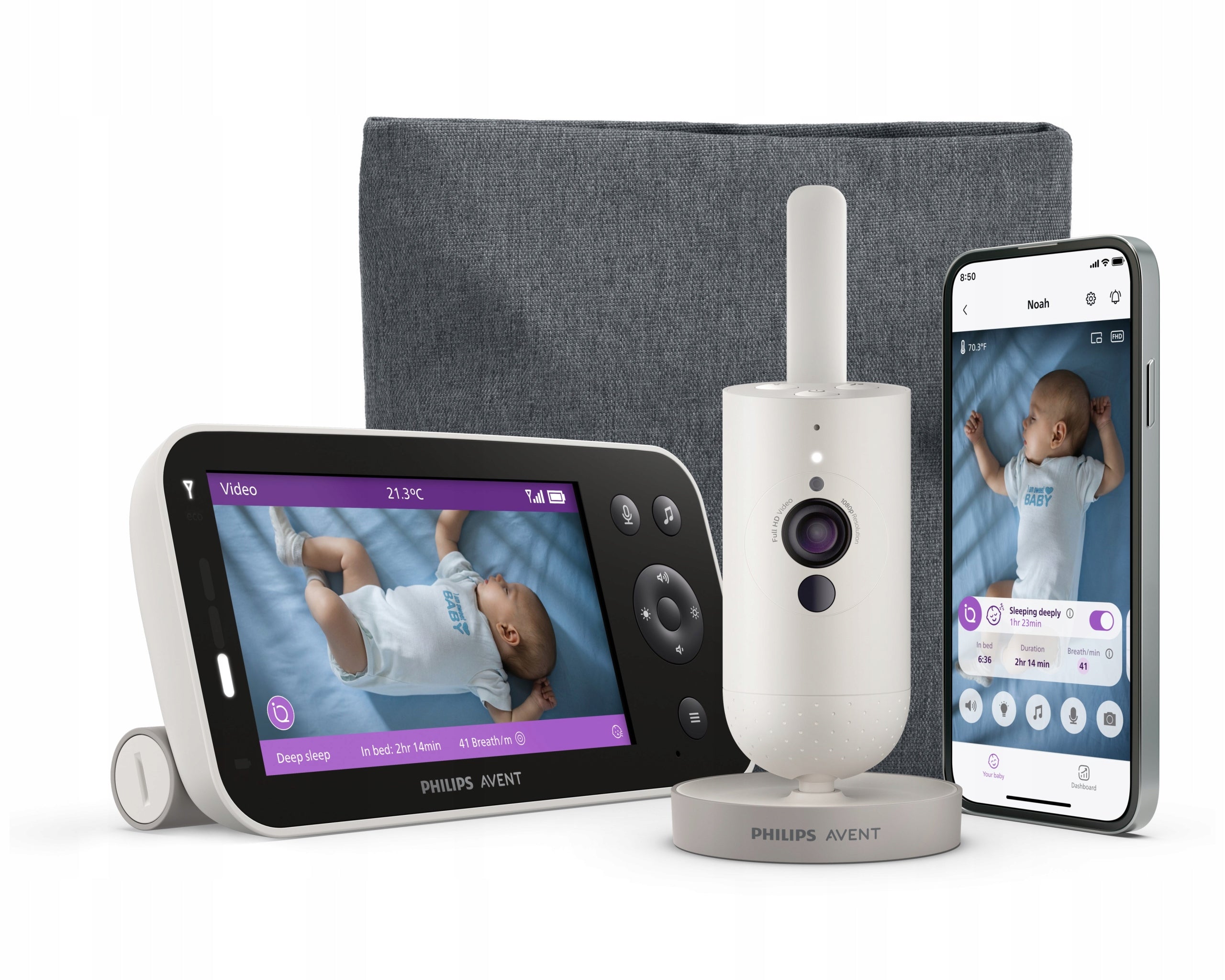 Philips Avent Baby monitor SenseIQ Full HD SCD971/26 Kind electronic nanny