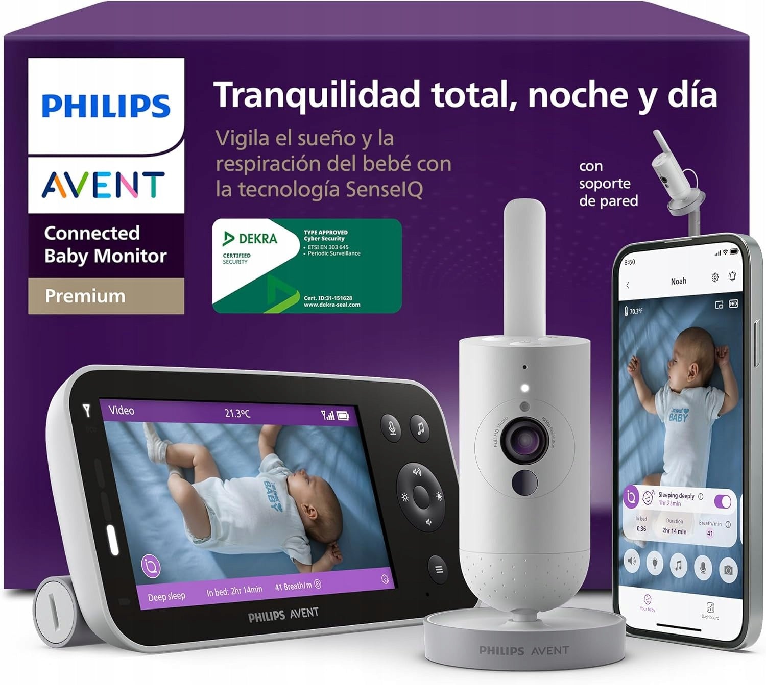Philips Avent Premium SCD974/26 Baby Monitor HD AI Electronic Camera