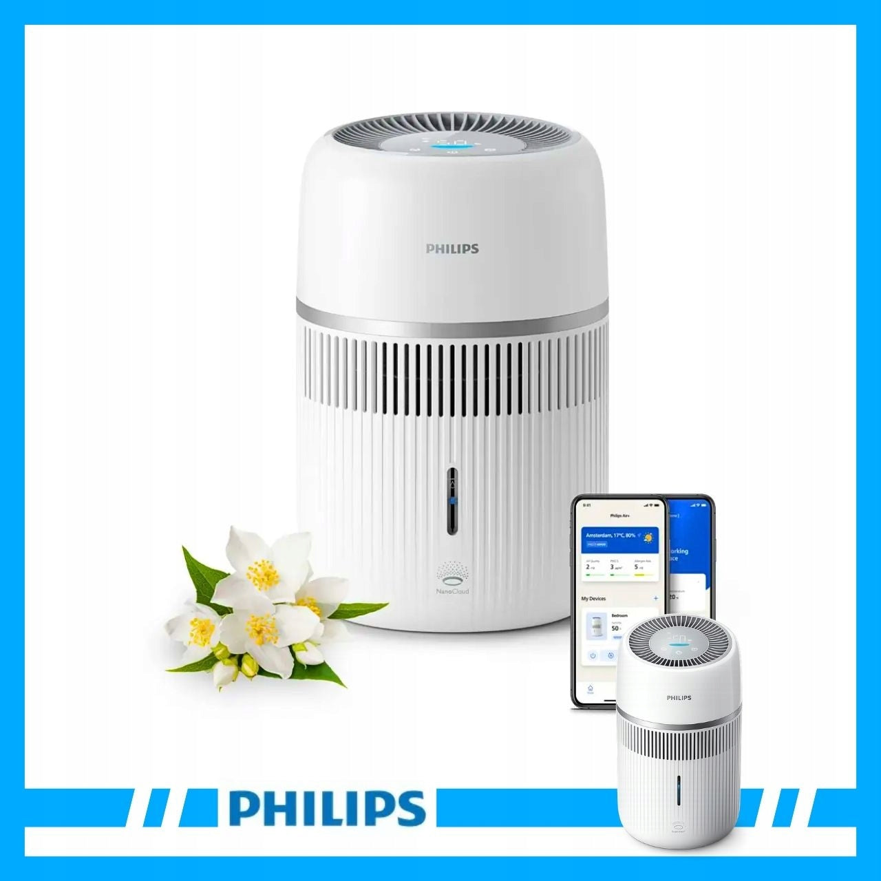 Philips Evaporative Air Humidifier HU4210/04 NanoCloud 3,5l Wi-Fi Brand Philips