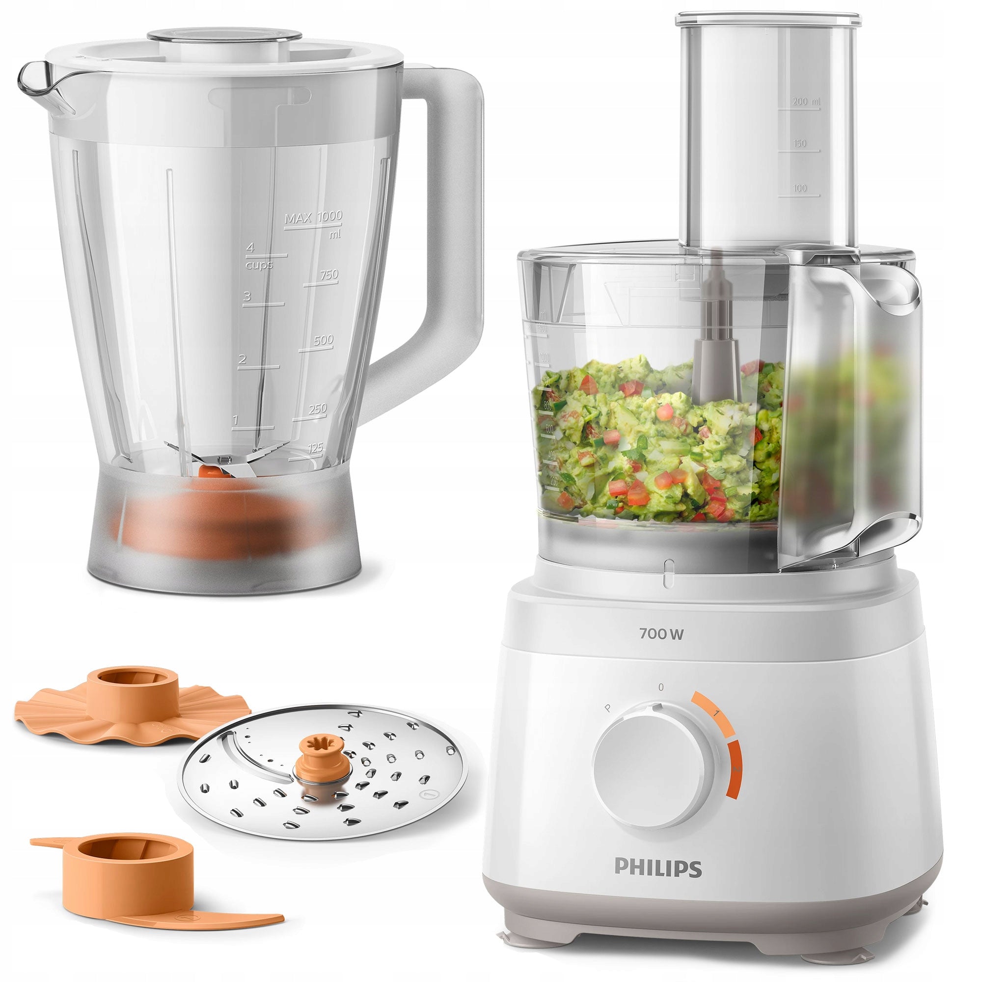 Philips HR7320 Daily Collection Compact Food Processor 700W 19 Functions