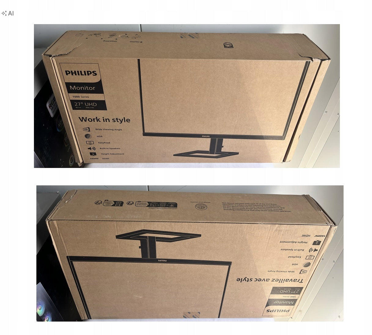 Philips Monitor 27E1N1800AE 27" 4K UHD IPS HDMI DP HDR Adaptive Sync Manufacturer code 27E1N1800AE/00