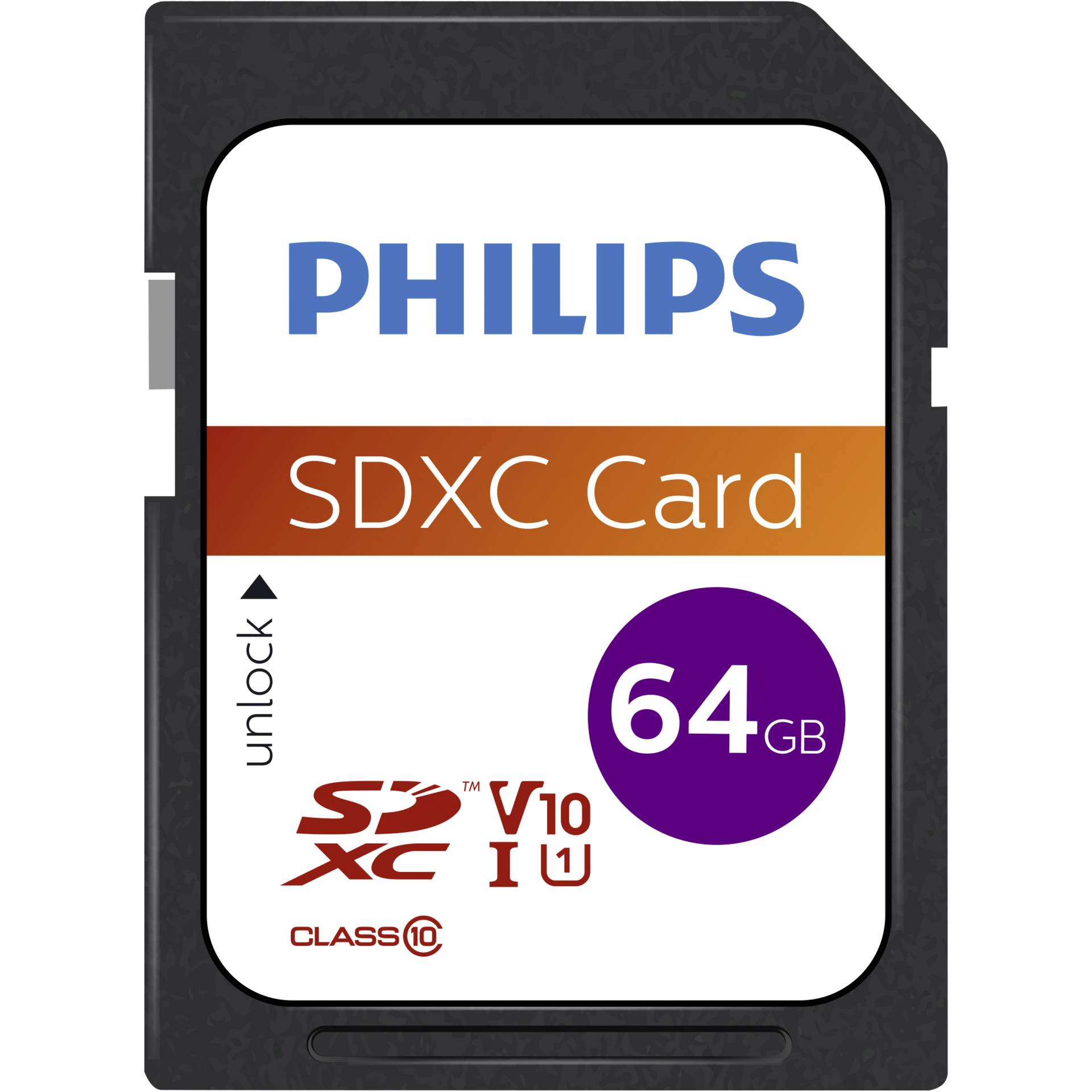 Philips SDXC Card 64GB 80MB/s Class 10 UHS-I U1