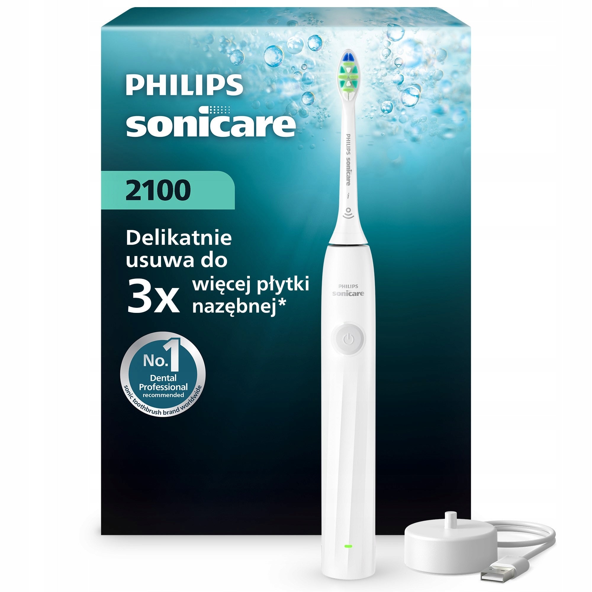 Philips Sonicare 2100 sonic toothbrush white HX4021/01