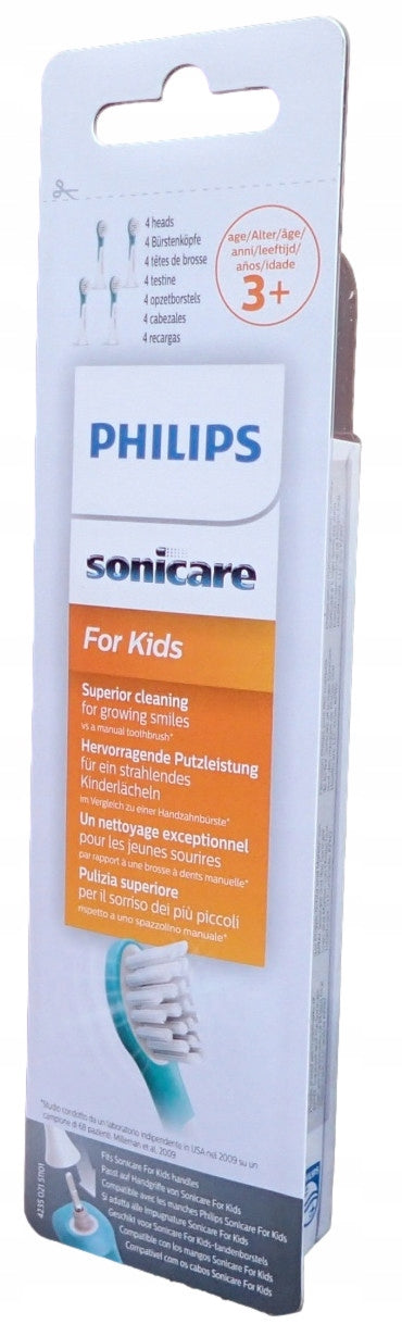 Philips Sonicare 4x Sonic Toothbrush Head Tips for Kids 3+