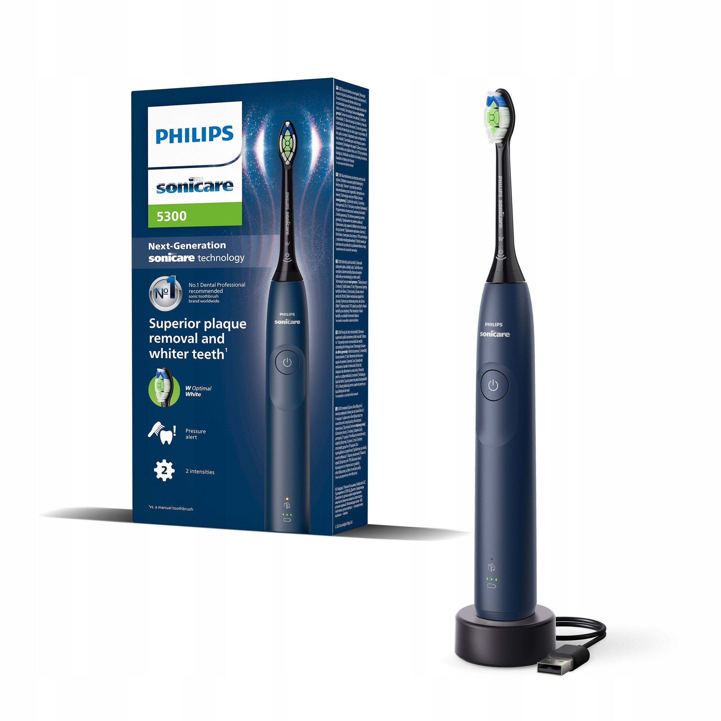 Philips Sonicare 5300 sonic toothbrush navy blue HX7103/01