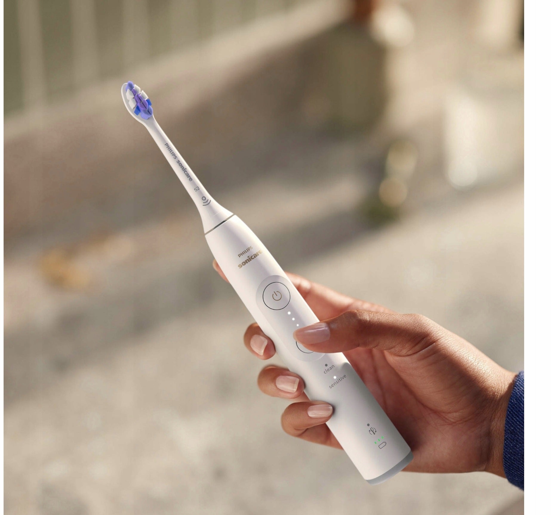 Philips Sonicare 6100 white sonic toothbrush Manufacturer code HX6877/29