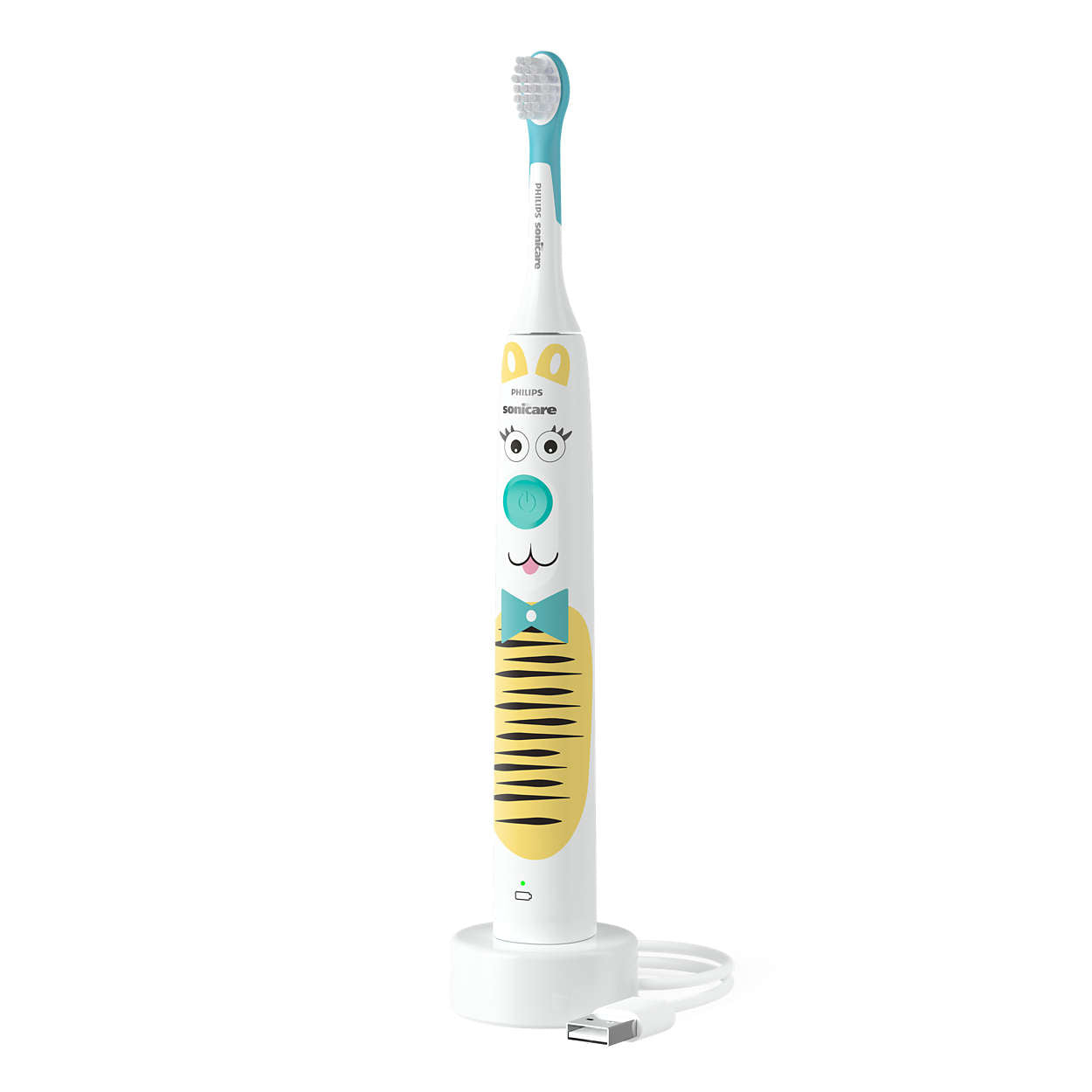 Philips Sonicare Kids Sonic Toothbrush for Kids 3+ Stickers HX3601/01 Brand Philips