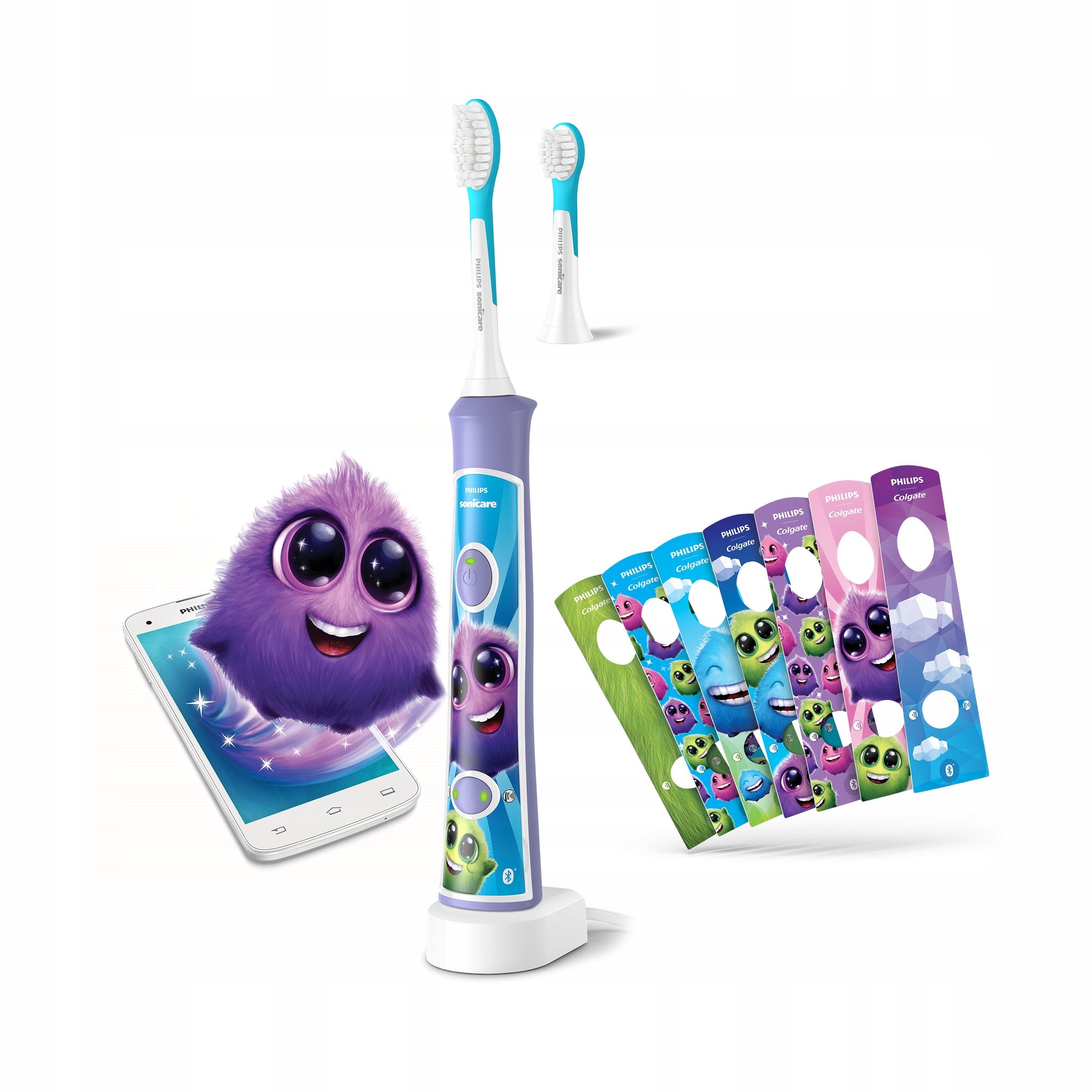 Philips Sonicare Kids sonic toothbrush for children purple HX6322/12 Dominant color purple