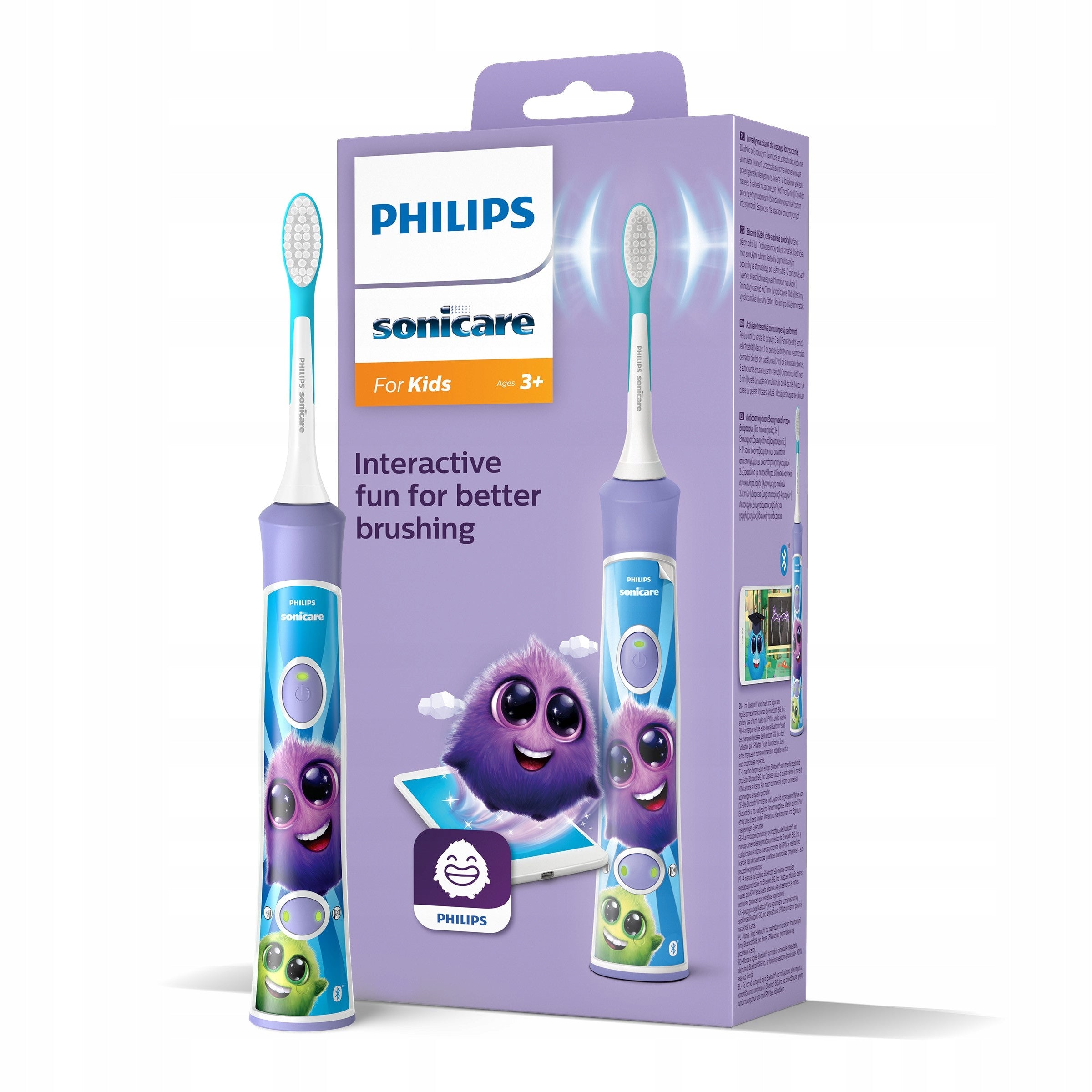 Philips Sonicare Kids sonic toothbrush for children purple HX6322/12