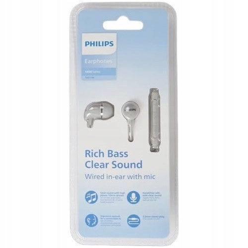 Philips UpBeat In-Ear Headphones LIGHT GREY