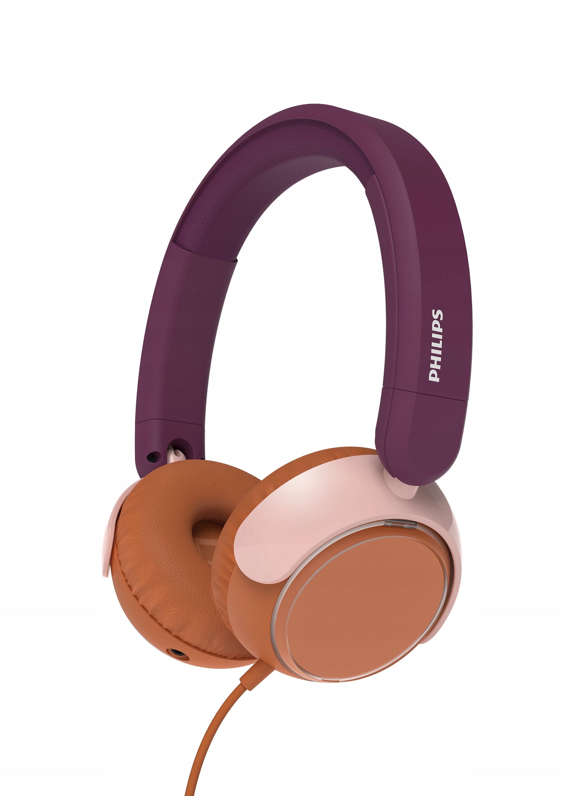 Philips Wired On-Ear Headphones for Kids Purple TAK2000MP