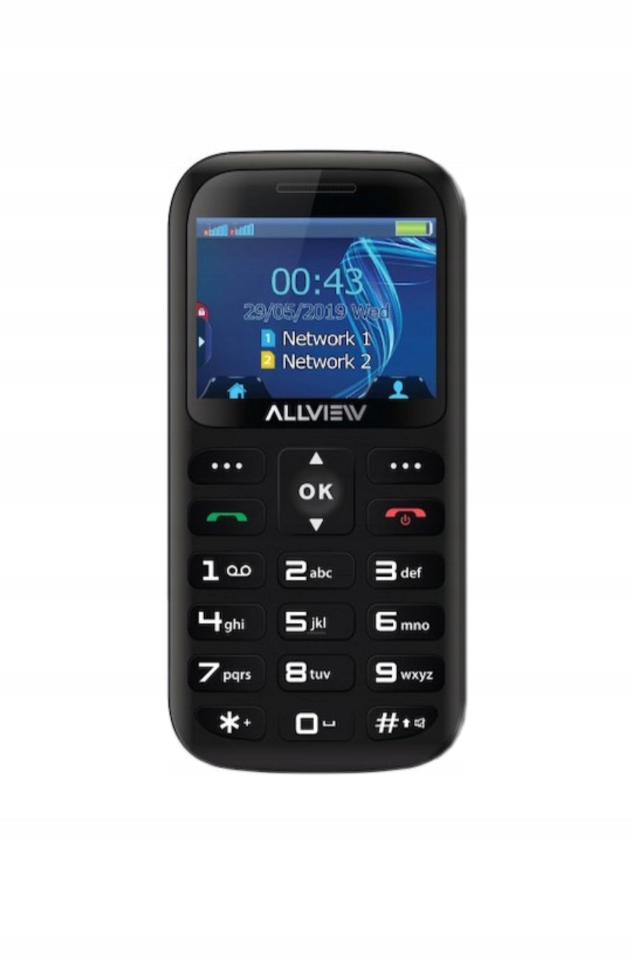 Phone Allview D2 Senior Dual SIM, black