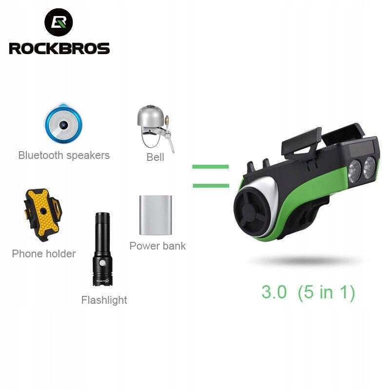 Phone Holder ROCKBROS ZX006 Bell Flashlight For multipurpose