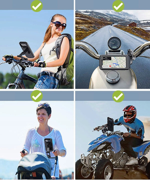 Phone Motorcycle Holder Waterproof Case Touch Screen Solid Stable Product weight with unit packaging 0.195 kg