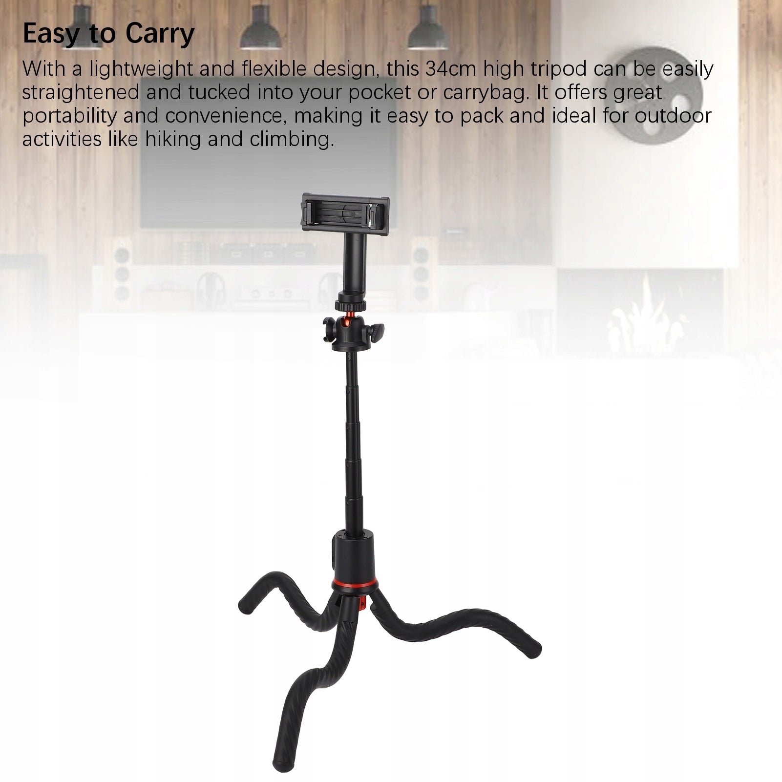 Phone Tripod, Retractable Selfie Tripod for Video Recording