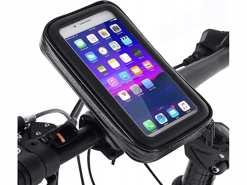 Phone case holder for 6,5" bicycle handlebar with zip closure Manufacturer code Uchwyt na Telefon