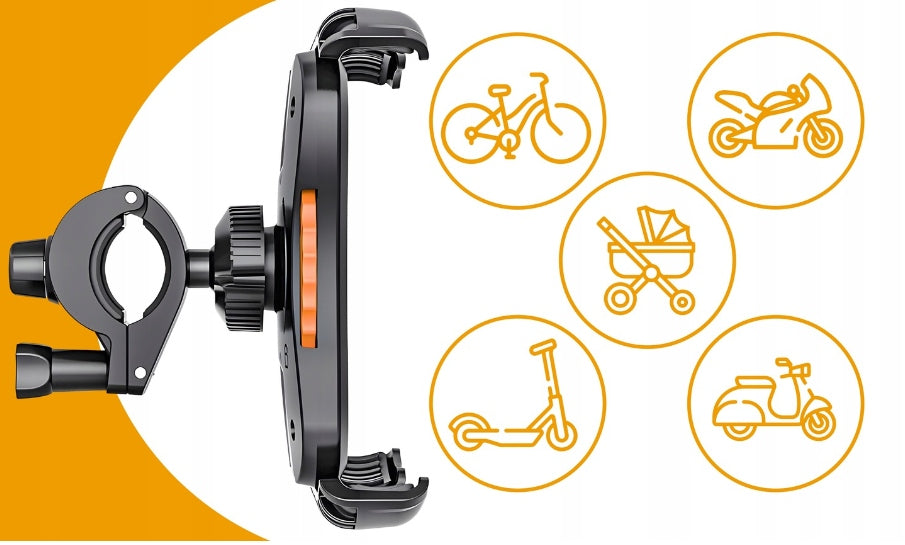 Phone holder INTMIX adjustable 360° handlebar resistant