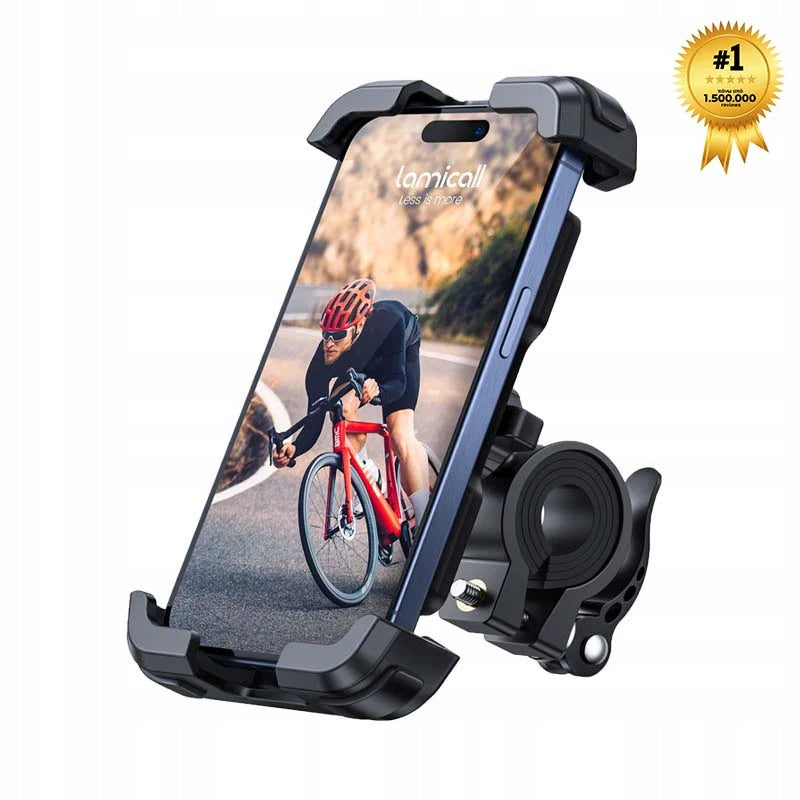Phone holder for Motorcycle Bike with reinforced arm Lamicall BP03