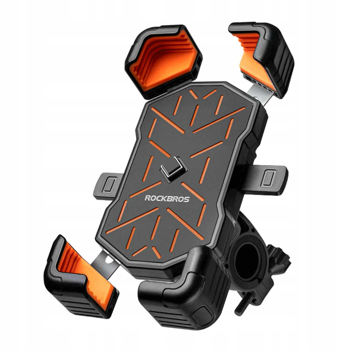 Phone holder for bicycle Rockbros 25210030003 Orange, screens up to 7,2"