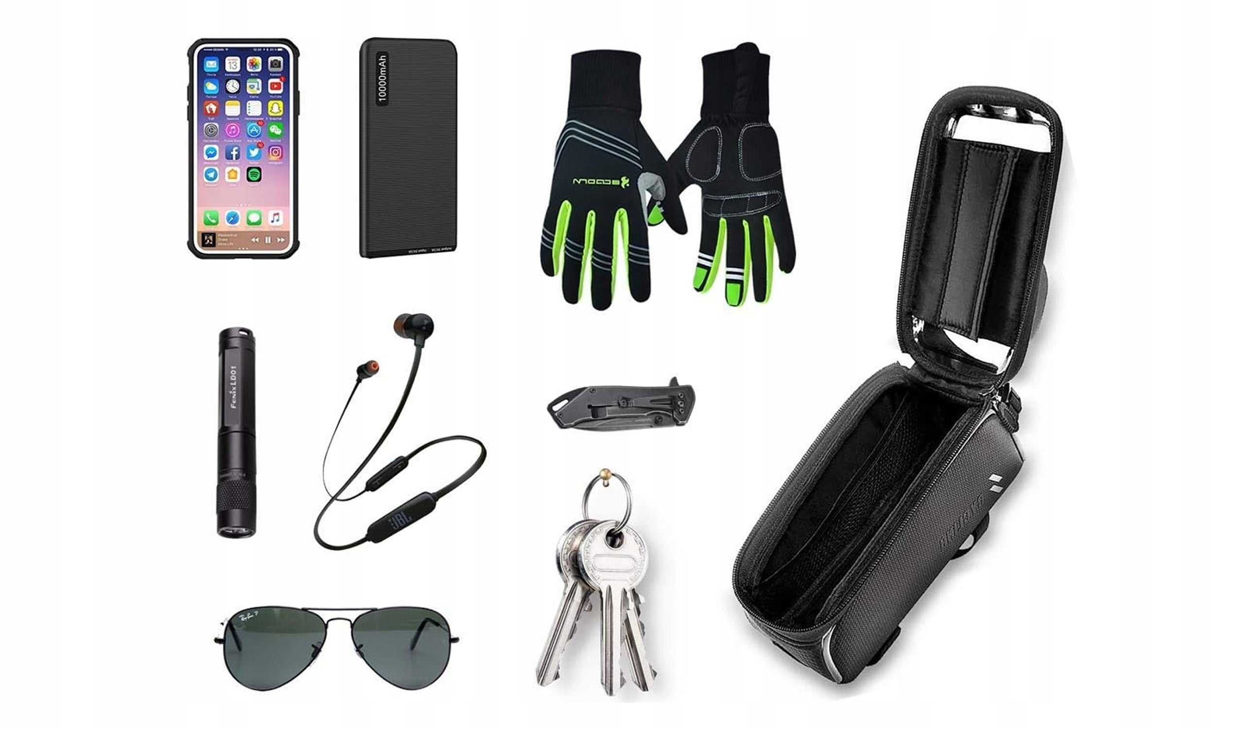 Phone holder waterproof nylon pouch 2L 22x9x13 cm Brand no brand