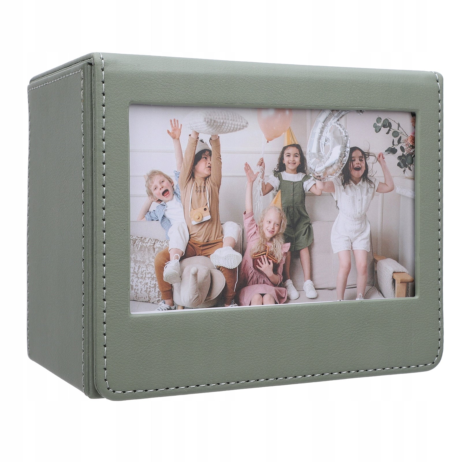 Photo Storage Box Portable PVC Photo Container, 8K Model 0546EJPD