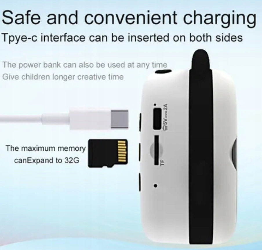 Photo-video camera for children with thermal printer Brand Airthd