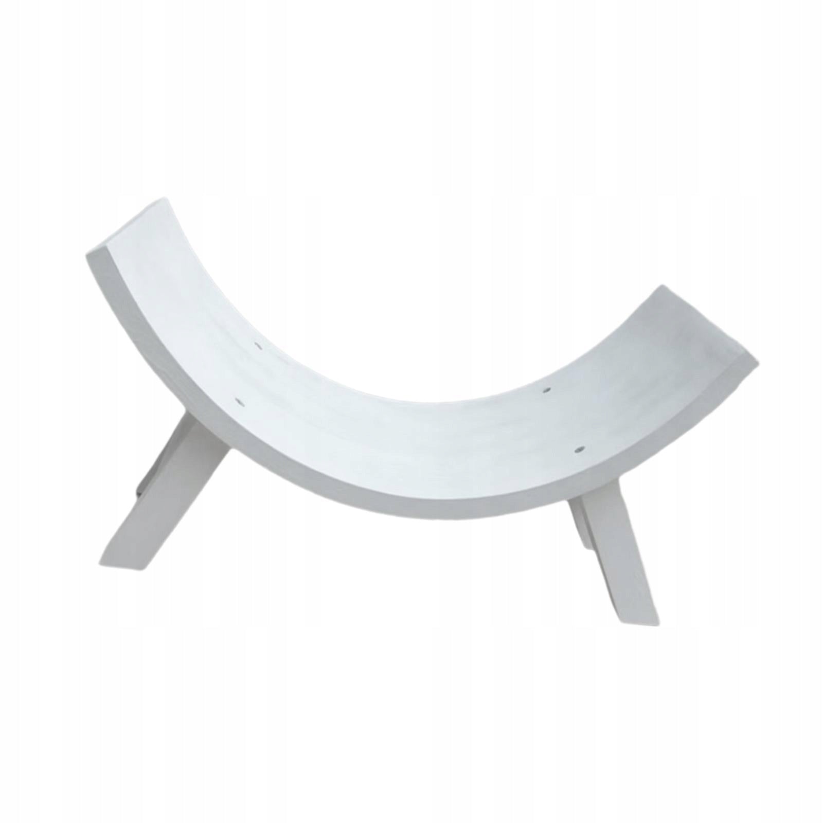 Photography Props Chair Wooden Mini Half Round Baby Posing Stool White Packaging status original
