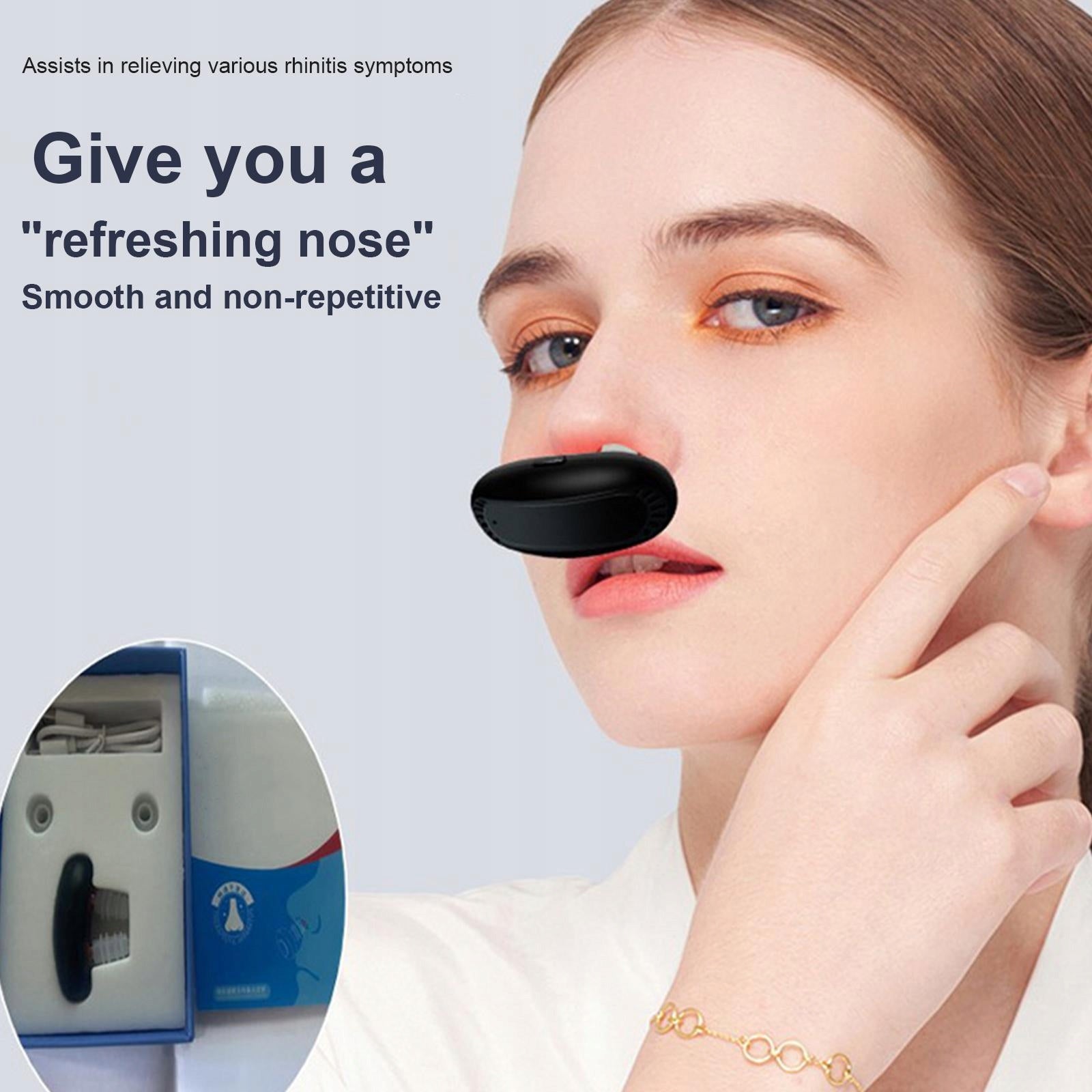 Phototherapy Device for Rhinitis and Nasal Congestion Batteries included no
