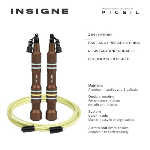 Picsil Insigne Jump Rope 3in1 Speed/Load/Crossover Brand Picsil