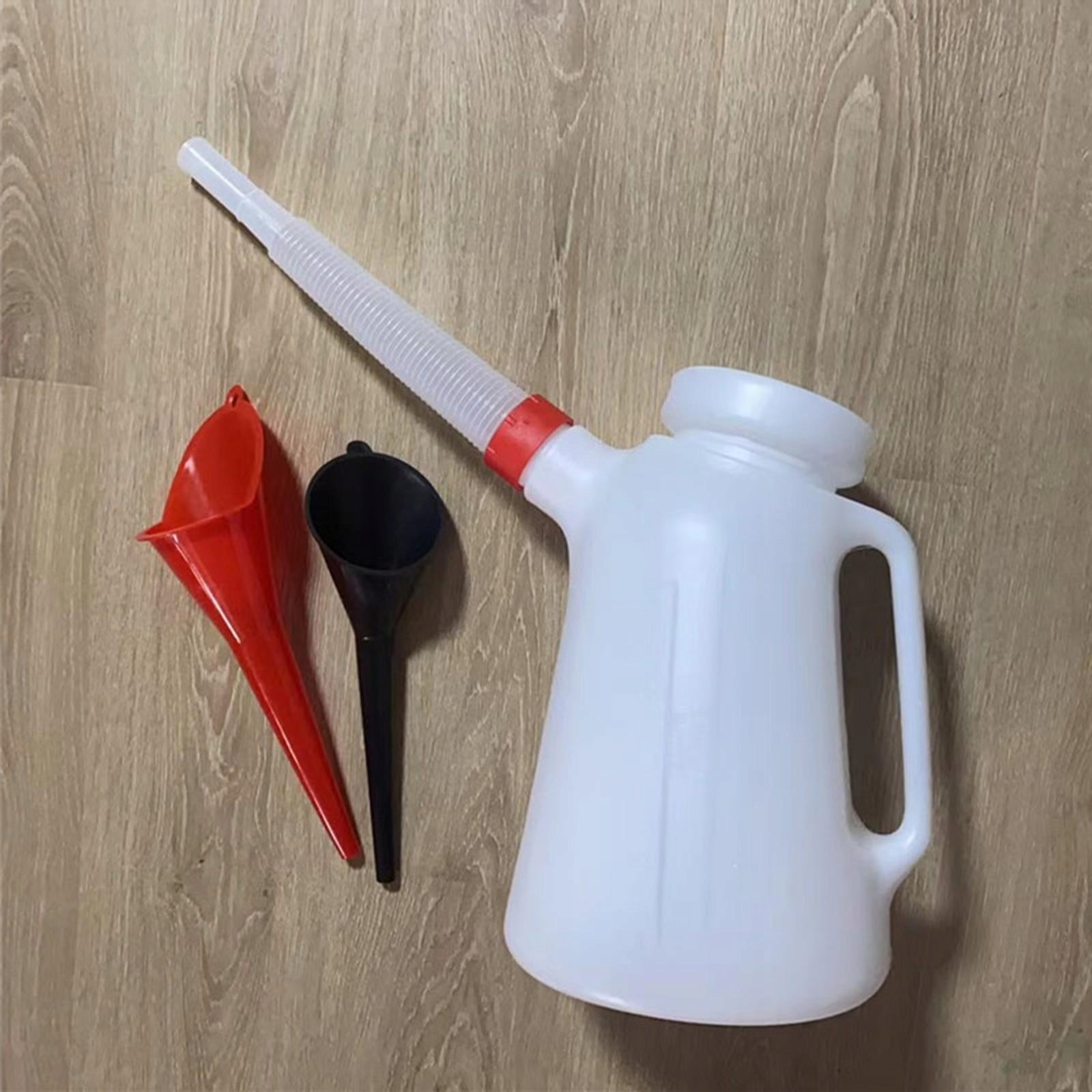 Pieces Oil Measuring Oil Container Dispenser Pot with 1 Jug 2 Funnel Packaging status original