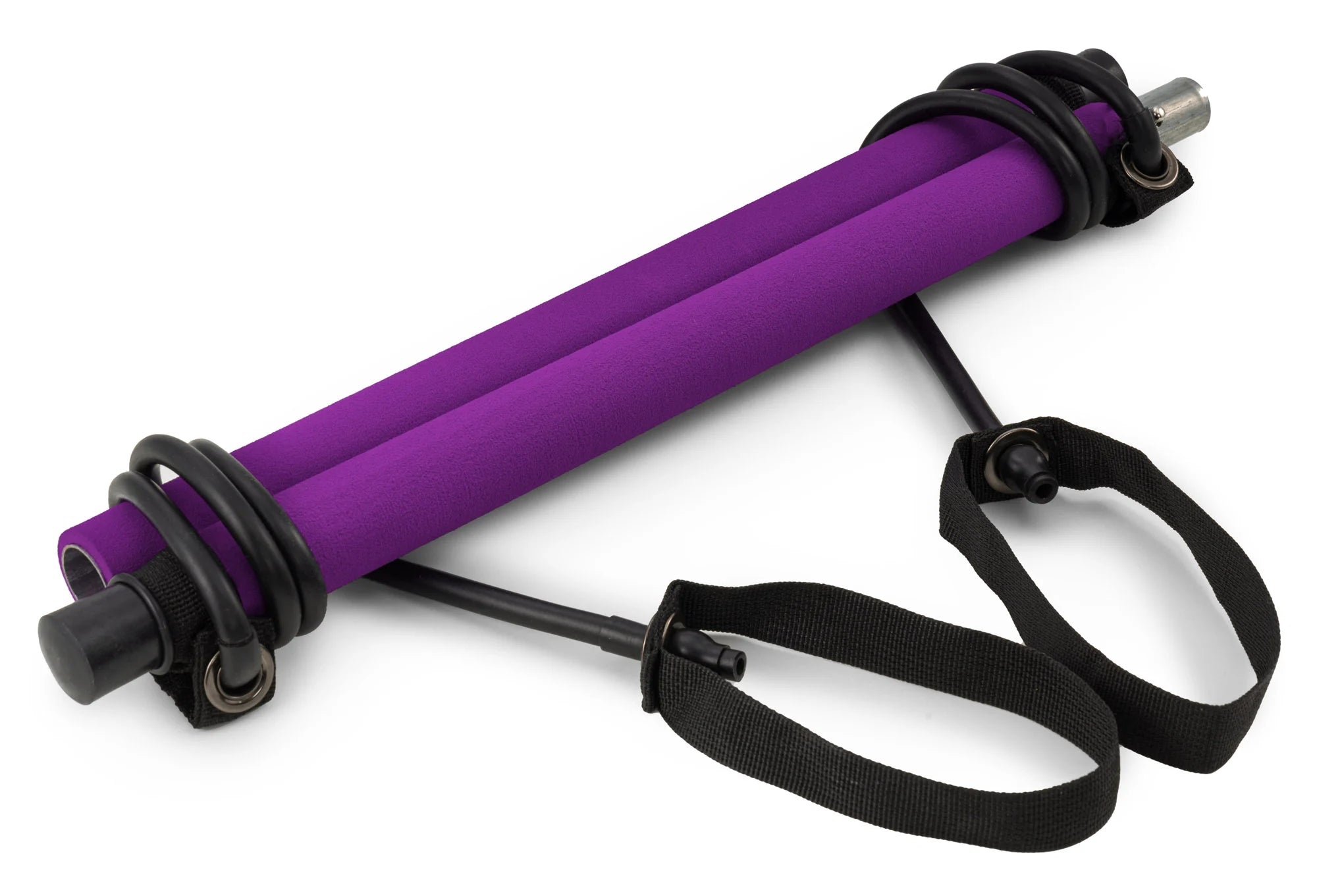 Pilates Bar Exercise Stick Rubber Resistance Expanders with Bar Length 90 cm