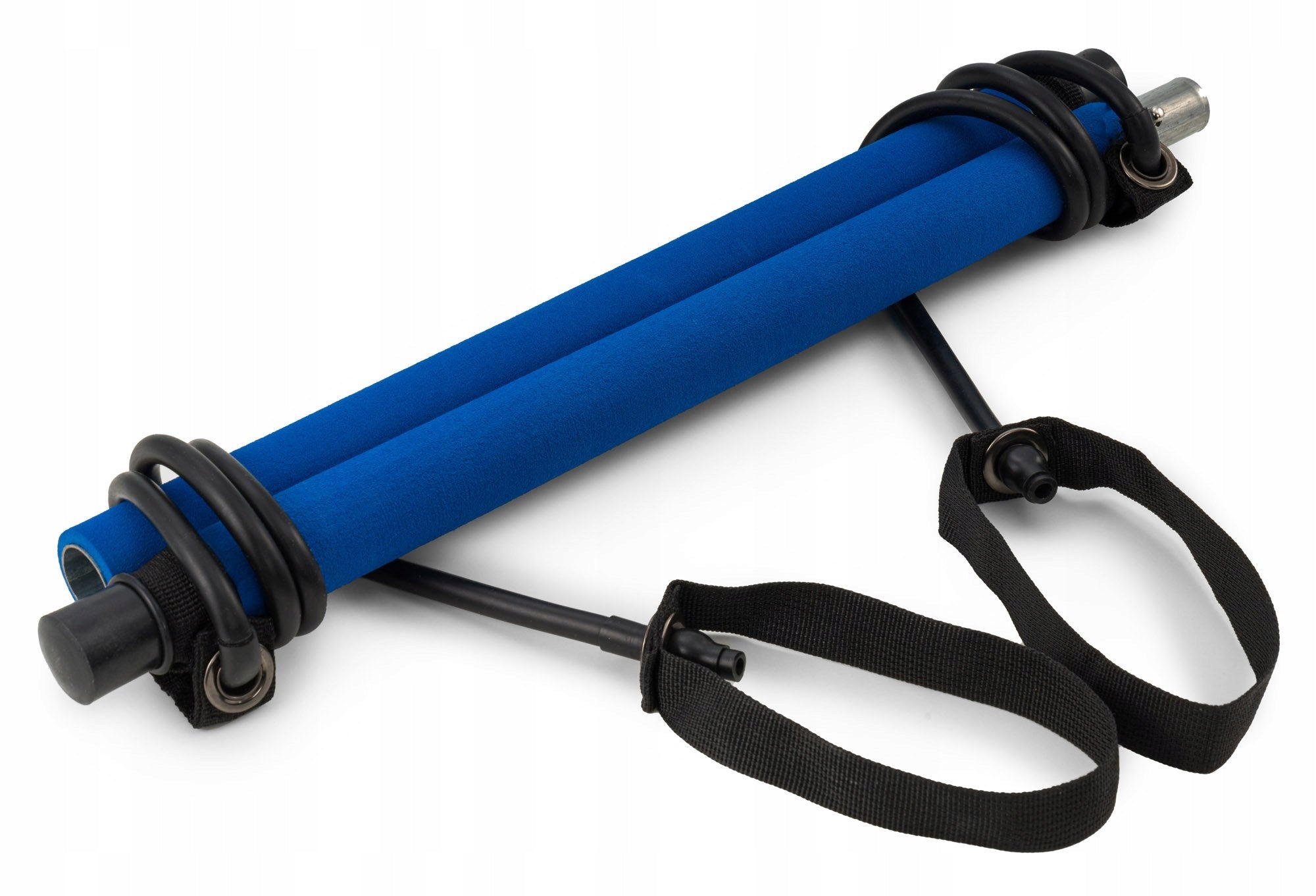 Pilates Bar Expanders with Bar Exercise Stick Resistance Rubber Color blue