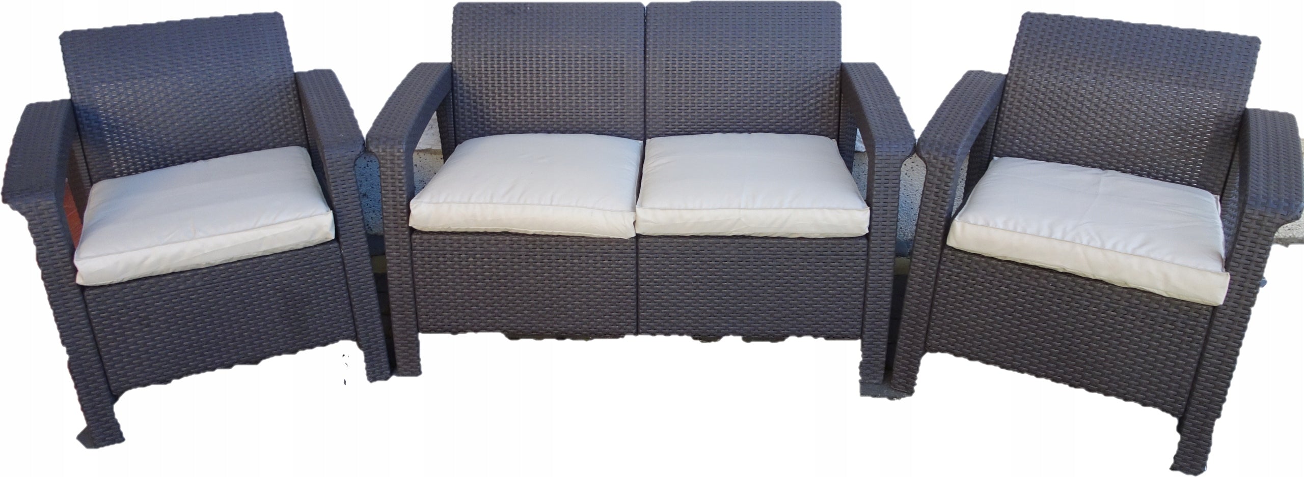 Pillows for Technorattan set of 4 CAPPUCCINO