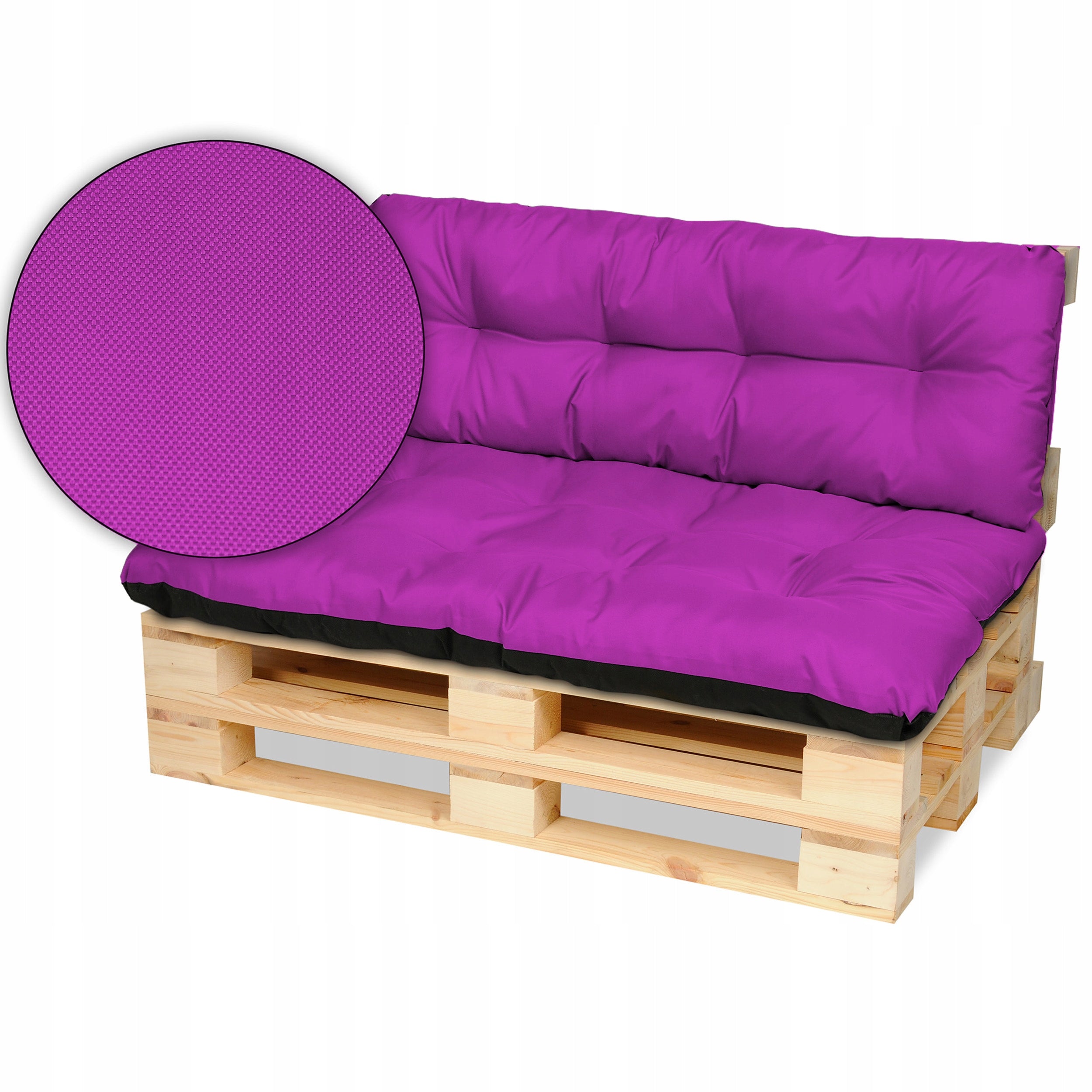 Pillows for pallet furniture, bench 120x80+120x40 fuks
