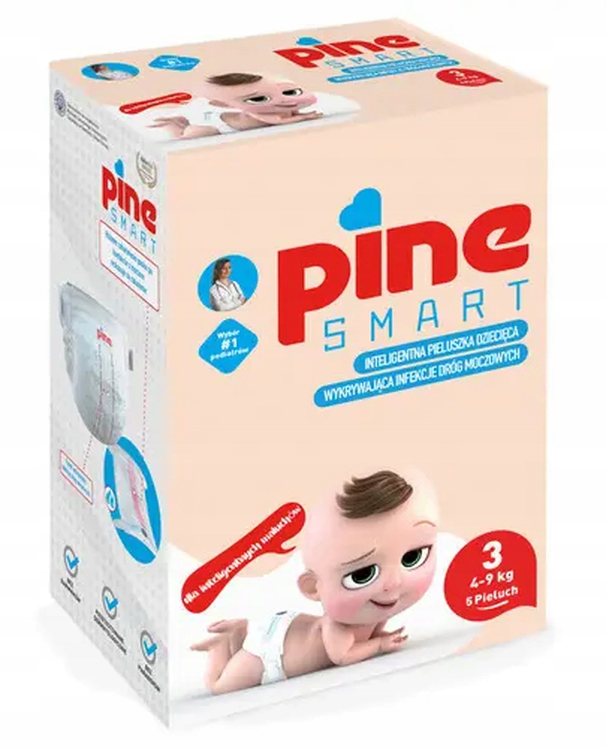 Pine Smart baby diapers midi 3 (4-9 kg) 5 pieces