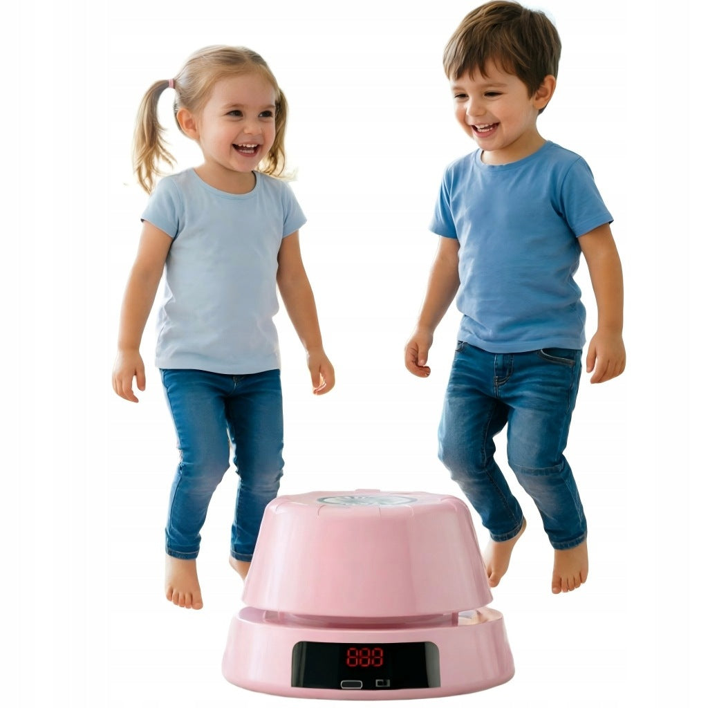 Pink Electric Jump Rope Machine with LED Display & Counter
