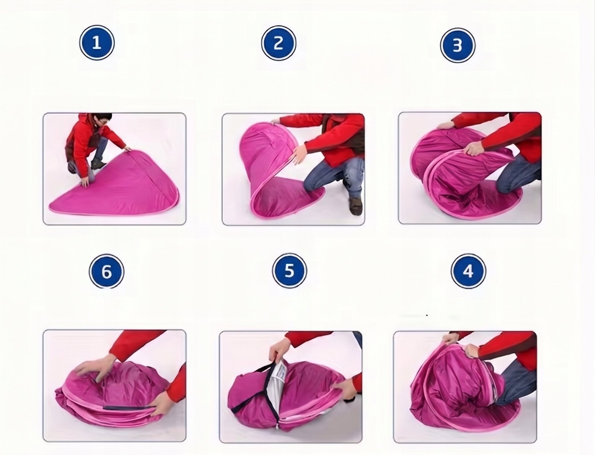 Pink SELF-FOLDING BEACH TENT, UV+ PROTECTIVE BEACH SCREEN Packaging status original